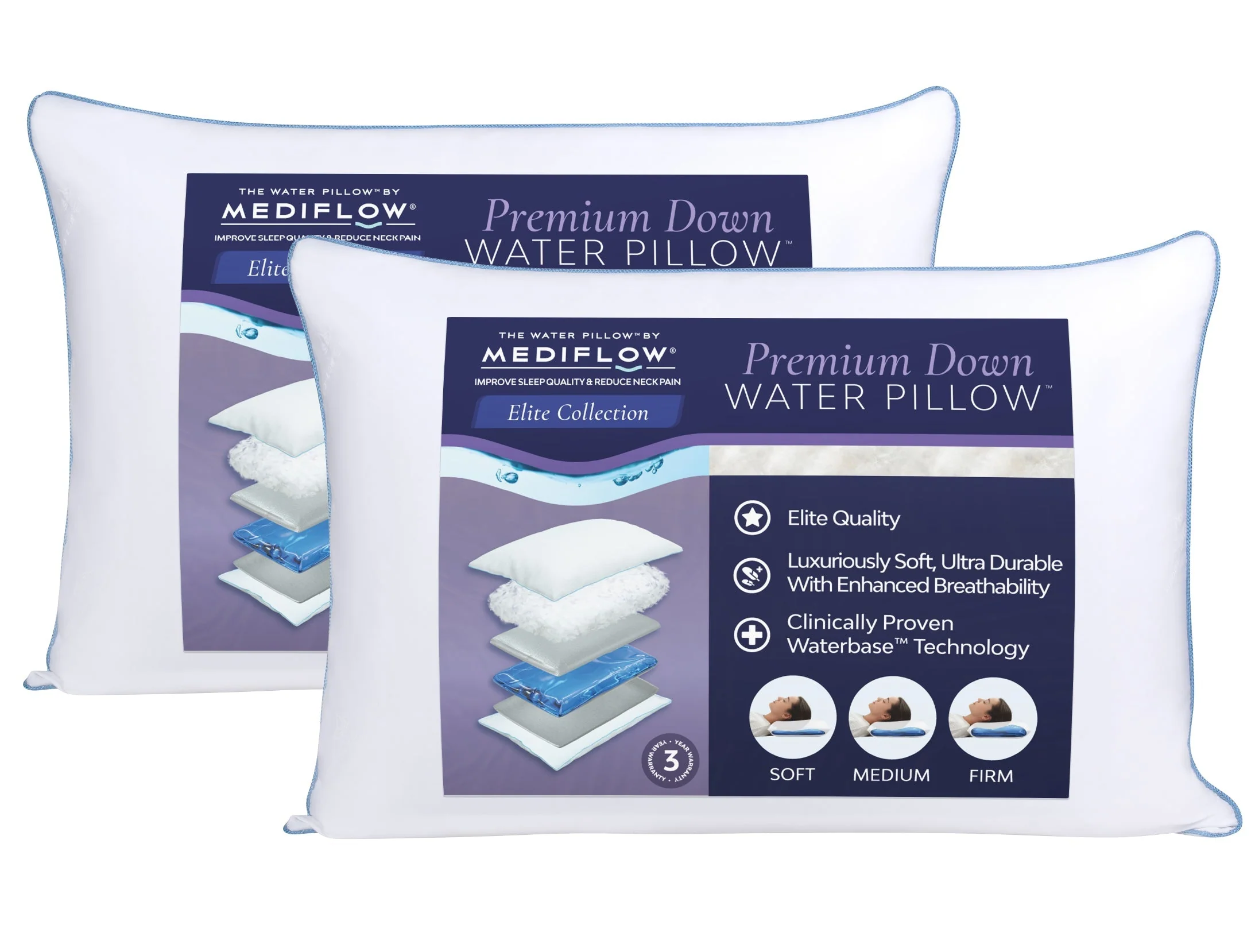 Mediflow Water Pillow - Elite Down - Image 6